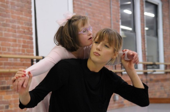 The Greenwich Ballet Academy's new class for students with Down syndrome takes place in their studio space in Port Chester, NY, Nov. 14, 2015. The program is led by Greenwich Ballet dancers Olivia Thurman and Lydia Currie. This session featured Keenan Kampa, the inspiration behind the new class and a dancer famed for her success in Russia's Mariinsky Ballet. Kampa is dedicated to adaptive dance for people with Down syndrome and visited the Greenwich Ballet Academy to assist with this class.  Phpto courtesy Keelin Daly / For Hearst Connecticut Media.